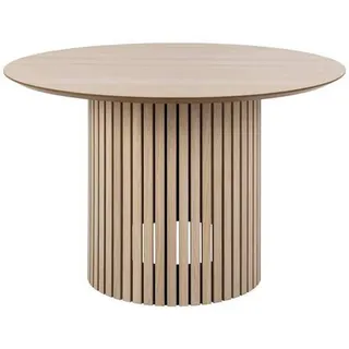 VCM Esstisch Linley Ø 120 cm Holz Braun Eiche
