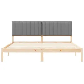 vidaXL Bettgestell 180 x 200 cm Hellgrau