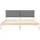 vidaXL Bettgestell 180 x 200 cm Hellgrau