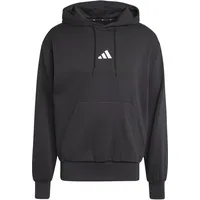 Adidas Herren Essentials FEELCOZY Fleece Hoodie, Black/White, XL