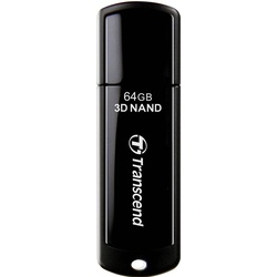 Transcend USB Stick 3D NAND Flash Drive (64 GB, USB A, USB 3.1), USB Stick, Schwarz