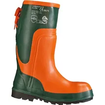 FELDTMANN Forst-Gummistiefel Ulme orange/grün Größe 48