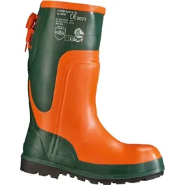 FELDTMANN Forst-Gummistiefel Ulme orange/grün Größe 48