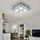 GLOBO Deckenleuchte 4 flammig eckig Chrom Glas