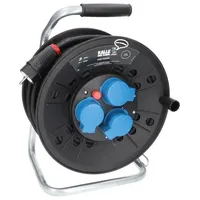 KALLE DAS KABEL Kabeltrommel Classic mit 3 Schukosteckdosen H07RN-F