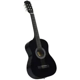 vidaXL Klassikgitarre für Anfänger mit Tasche Schwarz 3/4 36"