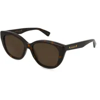 GUCCI GG1588S Damen-Sonnenbrille Vollrand Butterfly Recycled Acetat-Gestell, Havanna