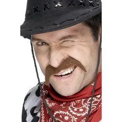 Brauner Cowboy Schnurrbart