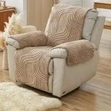 Ein Flanell-sesselbezug Im Bohème-stil, Kratzfest Gegen Haustiere, Geeignet Für Sofas Und Relaxsessel (braun). – Crezuo