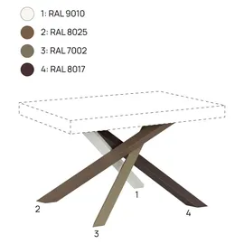 Itamoby Volantis 90 x 77 x 90 cm Eiche natur