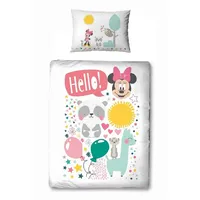Familando Babybettwäsche Disney Minnie Mouse "Tierparty" 100x135 40x60 cm