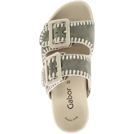 Gabor TIEFFUSSBETTPANTOLETTE für Damen, grün, Größe 36 EU