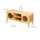 Relaxdays TV-Lowboard 103x40x48 cm Hellbraun Holzwerkstoff