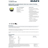 RAFI 1.30.290.031/2400 1.30.290.031/2400 Leuchtdrucktaster rastend (L x B x H) 34.5 x 34.5 x 19mm