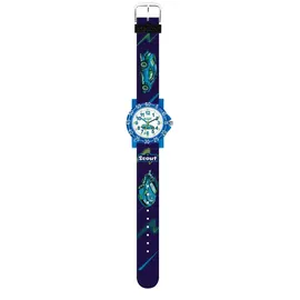 Scout The IT-Collection 280375033 Quarzuhr Gehäusefarbe schwarz Armbandtyp Silikonarmband Armbandfarbe blau