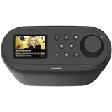 Hama Internetradio mit Digitalradio (WLAN/DAB+/DAB/UKW, Bluetooth, Spotify Streaming, 30 Speicherplätze, 2 Direktwahltasten, Radiowecker, Unterbauradio, 2,4 + 5 GHz, 2,4“ Farbdisplay, 5W) schwarz