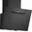 Wandesse 60 cm Klarglas schwarz bedruckt cookConnect System
