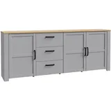 Forte Bohol 220 x 87 x 42 cm Grau / Weiß