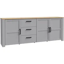 Forte Bohol 220 x 87 x 42 cm Grau / Weiß