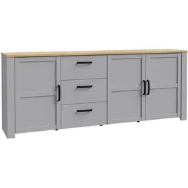 Forte Bohol 220 x 87 x 42 cm Grau / Weiß