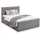 Homestyle4u Polsterbett 120 x 200 cm Grau