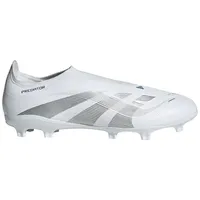 Adidas Unisex Predator League Laceless FG/MG Fußballschuh Cloud White/Silver