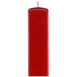Kopschitz Kerzen Kerzen Quadratische Kerzen (Quader Kerzen) Rot, 200 x 70 x 70 mm, 4 Stück