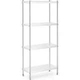 Royal Catering Schwerlastregal Edelstahl 80 x 40 x 180 cm grau