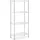 Royal Catering Schwerlastregal Edelstahl 80 x 40 x 180 cm grau