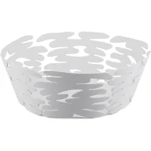 Alessi BM10/18 W Barket Korb, stahlfarbig mit Epoxidharz, Weiß