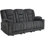 MCombo M MCombo 3 Sitzer Sofa mit Schlaffunktion, 3er Relaxsofa mit Taste 150° Verstellbar, Kinosessel mit Liegefunktion, USB & Getränkehalter,