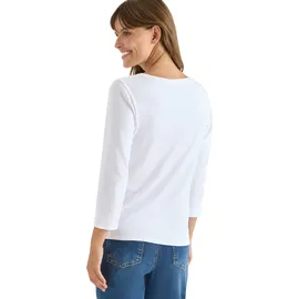 Cecil Basic U-Boot Shirt Weiß M