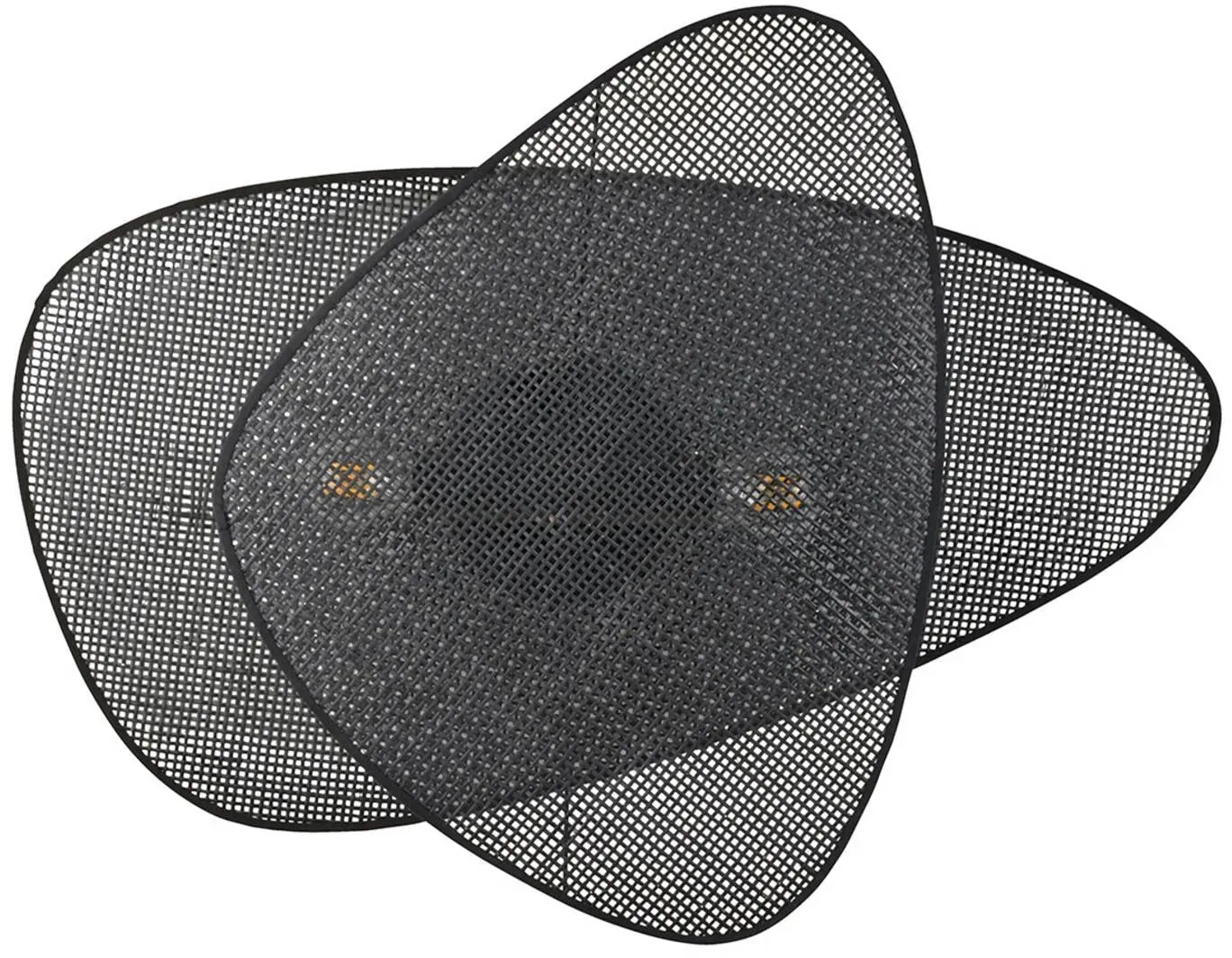 MARKET SET Design Wandlampe Screen, dimmbar, schwarz, für Wohn- / Esszimmer, Holz, Design, Wandleuchte, Wandlampe Innen - 27 cm - 59 cm - 77 cm