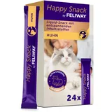FELIWAY Happy Snack by, Huhn Geschmack, leckerer, beruhigender Leckerbissen, 24 cremige Snacksticks - Hilft Katzen, Sich enspannter zu fühlen, Entspannung zum Snacken