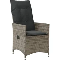 vidaXL Gartensessel 59 x 59 x 92 cm grau