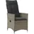 vidaXL Gartensessel 59 x 59 x 92 cm grau