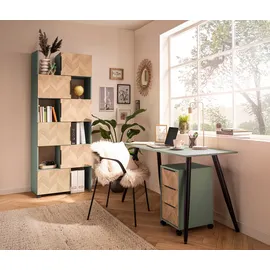 Schildmeyer MÖBELPARTNER Piazza Schreibtisch pistazie rechteckig, 4-Fuß-Gestell schwarz 138,0 x 60,0 cm