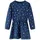 vidaXL Kinderkleid Langarmkleid Marineblau 128