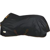 Weidedecke 1200D IRISH TURNOUT schwarz/orange 135 CM