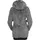 URBAN CLASSICS Ladies Melange Teddy Zip Hoody - Grau