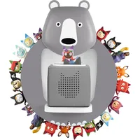 Xozoyo für Tonie Regal Tonies Regal Toniebox Regal Hängemontage für TonieBox Tonie Regal Junge und Mädchen ü 30-48 Figuren Bärenform Regale für Kinderzimmer,Babyzimmer (grau)