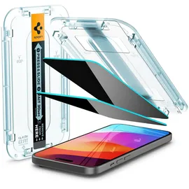SPIGEN Glas.tR EzFit Privacy-Temperaturglas für iPhone 15/16 Adapter 2 Pack Transparency / 15