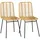 Homcom Esszimmerstühle PE-Rattan, Stahl