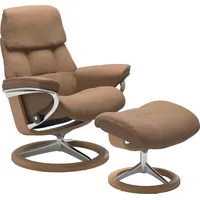 Stressless Hocker  Ruby Leder 53 x 41 x 39 cm Beige