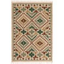 benuta pure Kelim, Grün, Textil, Orientalisch, Rechteckig, 120x170 cm, Care & Fair, Handmade in India, pflegeleicht, Teppiche & Böden, Teppiche, Naturteppiche