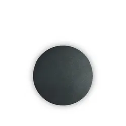 cover ap d15 rund, schwarze wandleuchte, ideal lux