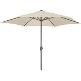 Derby by Doppler Sonnenschirm / Kurbelschirm "Basic Lift neo 300",natur,Ø 300 cm