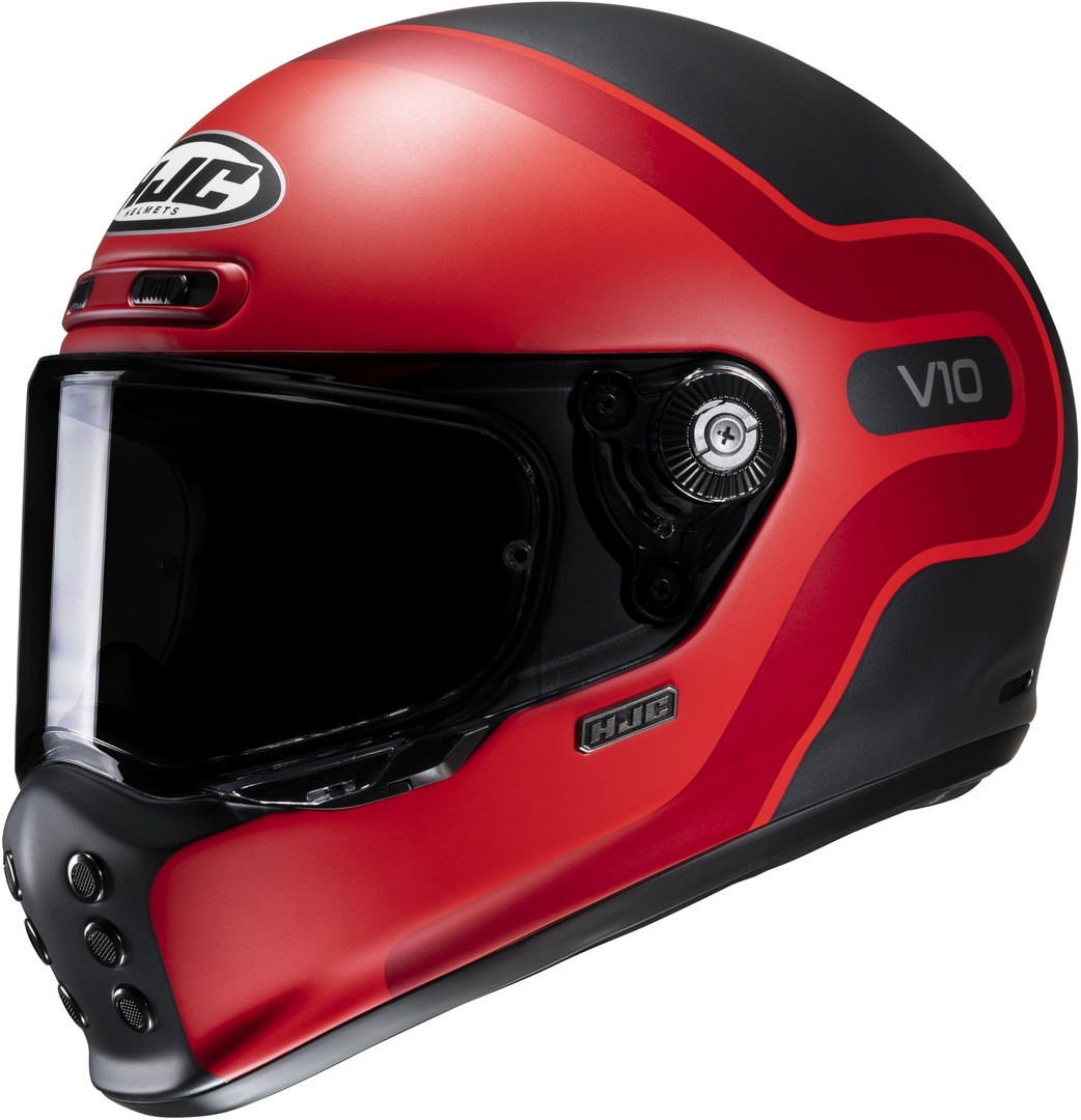 HJC V10 Grape Helm, zwart-rood, S