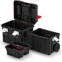 Kistenberg Werkzeugtrolley 3in1 rot|schwarz 450 x 360 x 640 mm