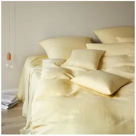 ELEGANTE Breezee Halbleinen Gelb 200 x 220 cm + 2 x 80 x 80 cm